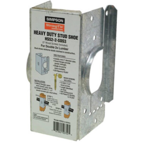 Simpson Strong-Tie Simpson Strong Tie HSS2-2-SDS3 3 Stud Shoe With Screws SI574803 - main